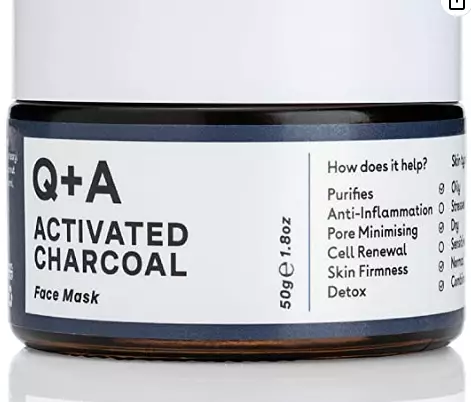 Q + A Activated Charcoal Face Mask