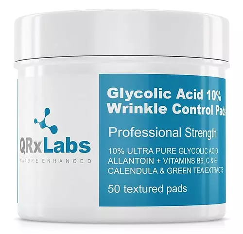 QRxLabs Glycolic Acid 10% Wrinkle Control Pads