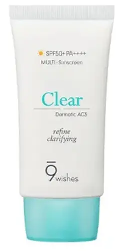 9wishes Dermatic AC3 Clear Multi-Sunscreen SPF 50+ PA++++