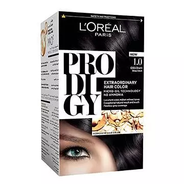L'Oreal Prodigy Ammonia Free Hair Color 01 Deep Black