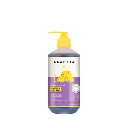 Alaffia Kids Shampoo & Body Wash Lemon Lavender