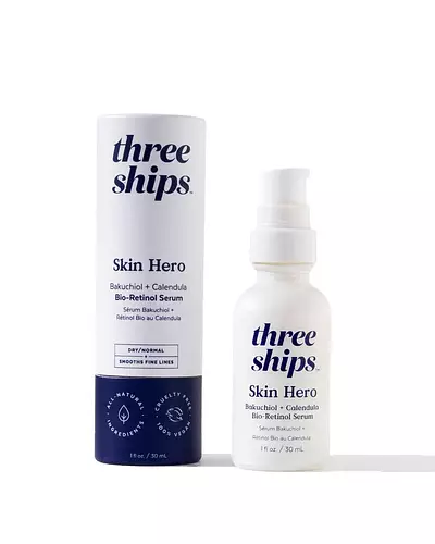 Three Ships Beauty Skin Hero Bakuchiol + Calendula Bio-Retinol Serum