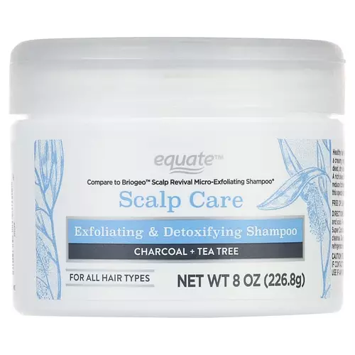 Equate Scalp Care Exfoliating & Detoxifying Daily Shampoo with Charcoal + Tea Tree