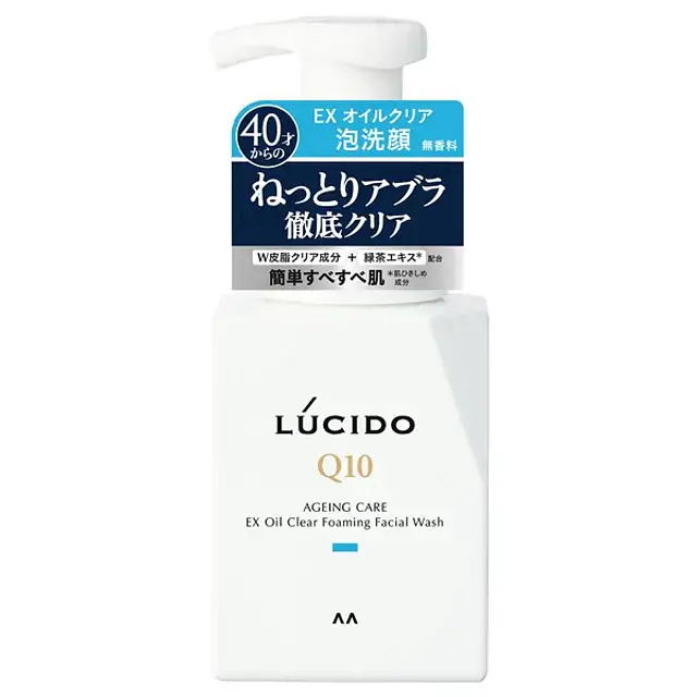 Mandom Lucido Q10 Ageing Care Ex Oil Clear Foaming Facial Wash