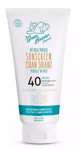 The Green Beaver Company Natural Mineral Sunscreen Lotion SPF 40