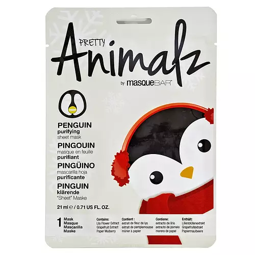 Masque Bar Pretty Animalz Holiday Penguin Sheet Mask