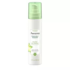 Aveeno Positively Radiant Micellar Gel Cleanser Makeup Remover