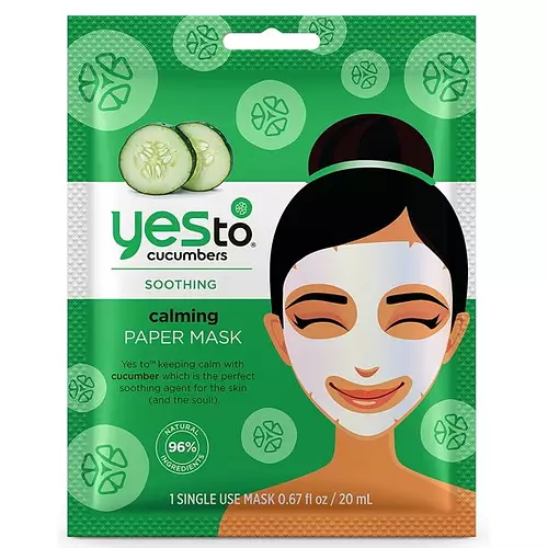 Yes To Cucumbers Calming Paper Face Mask
