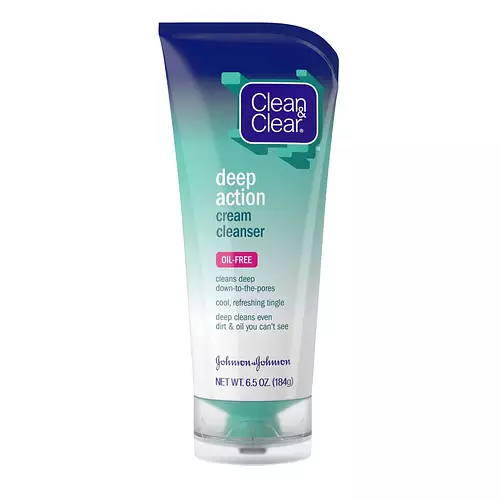Clean & Clear Oil-Free Deep Action Cream Facial Cleanser