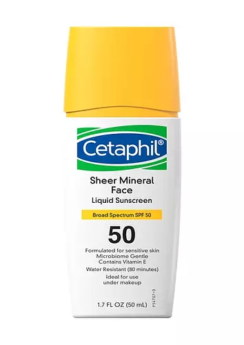 Cetaphil Sheer Mineral Face Liquid Sunscreen Broad Spectrum SPF 50