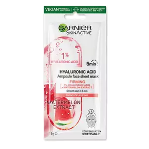 Garnier 1% Hyaluronic Acid + Watermelon Firming Ampoule Sheet Mask