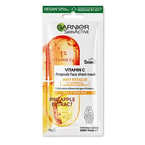 Garnier 1% Vitamin Cg + Pineapple Anti Fatigue Ampoule Sheet Mask