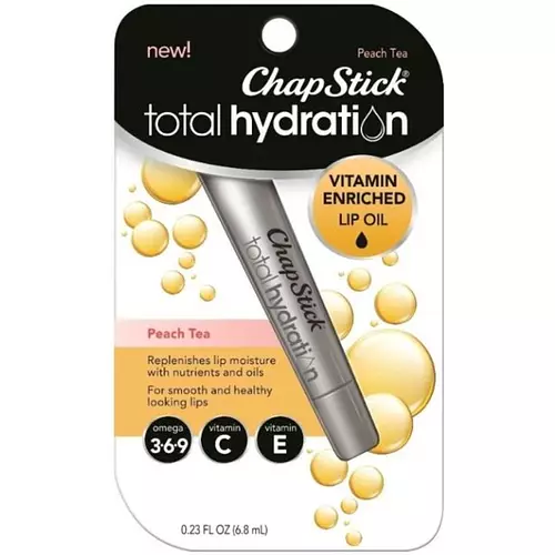 ChapStick Total Hydration Vitamin Enriched Peach Tea Lip Oil 