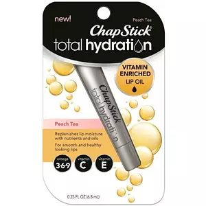 ChapStick Total Hydration Vitamin Enriched Peach Tea Lip Oil
