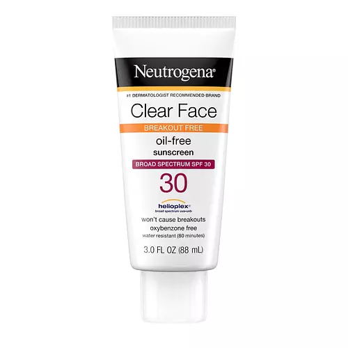 Neutrogena Clear Face Oil Free Sunscreen SPF 30