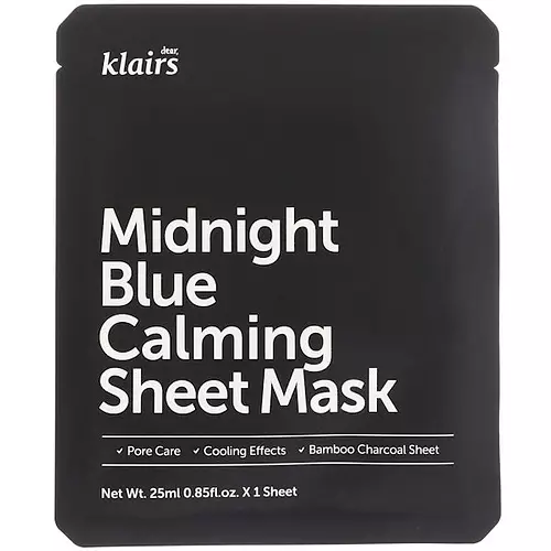 Dear, Klairs Midnight Blue Calming Sheet Mask