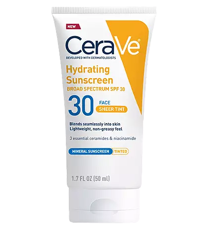 CeraVe Hydrating Sunscreen with SPF 30 Sheer Tint