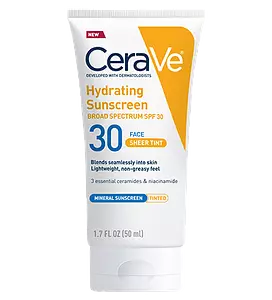 CeraVe Hydrating Sunscreen with SPF 30 Sheer Tint
