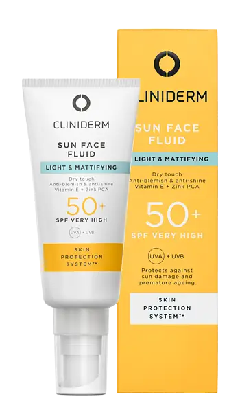Cliniderm Sun Face Light & Mattifying Fluid SPF 50+