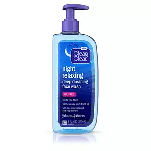 Clean & Clear Night Relaxing Oil-Free Deep Cleaning Face Wash