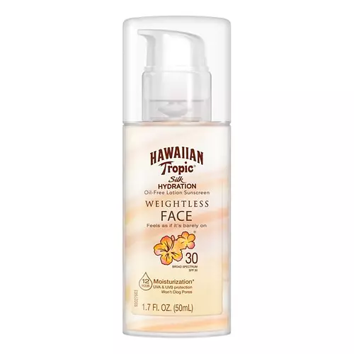 Hawaiian Tropic Silk Hydration Weightless Face Sunscreen - SPF 30