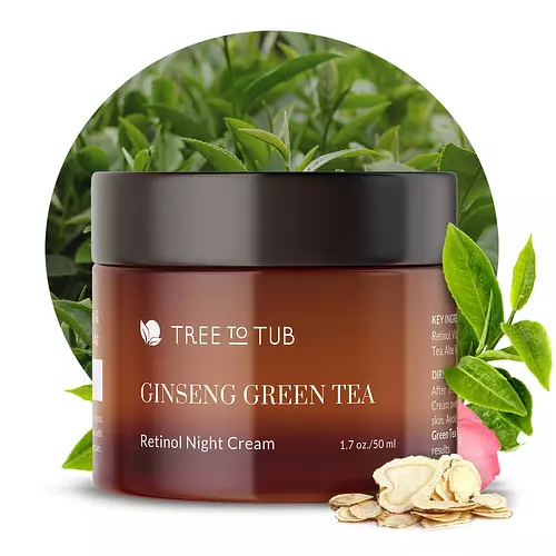 Tree to Tub Ginseng Green Tea Anti-Aging Retinol Night Cream