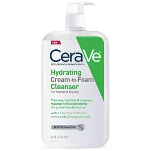 CeraVe Hydrating Cream To Foam Cleanser (Normal to Dry Skin)