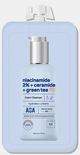 AOA Skin Niacinamide 2% Ceramide Green Tea Foam Cleanser