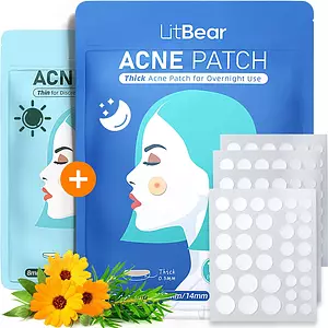 LitBear Day and Night Acne Patches