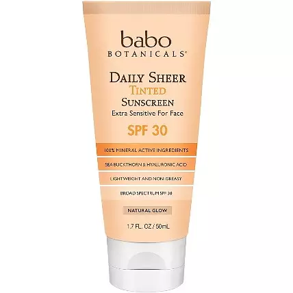 babo botanicals Daily Sheer Tinted Mineral Sunscreen Lotion SPF30