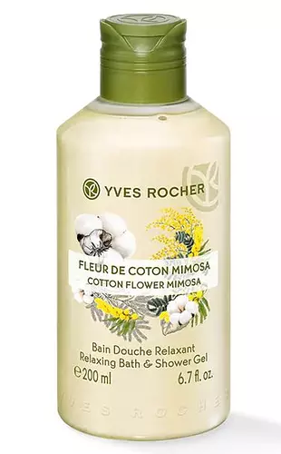 Yves Rocher Relaxing Bath & Shower Gel Cotton Flower Mimosa