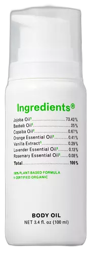 Ingredients Jojoba Body Oil