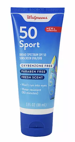 Walgreens Sunscreen Sport 50 Lotion