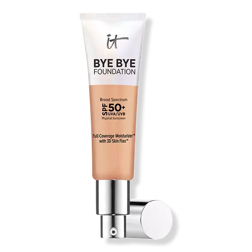 IT Cosmetics Bye Bye Foundation Full Coverage Moisturizer with SPF 50+ Medium Tan