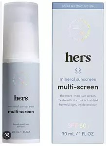hers Multi-Screen Mineral Sunscreen SPF 50+