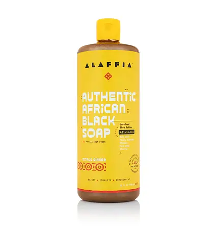 Alaffia Authentic African Black Soap All-In-One Citrus Ginger