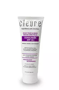 Cleure Zinc Oxide Mineral Sunscreen SPF 30