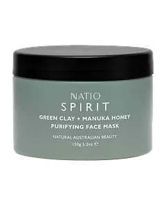 Natio Spirit Green Clay & Manuka Honey Purifying Face Mask