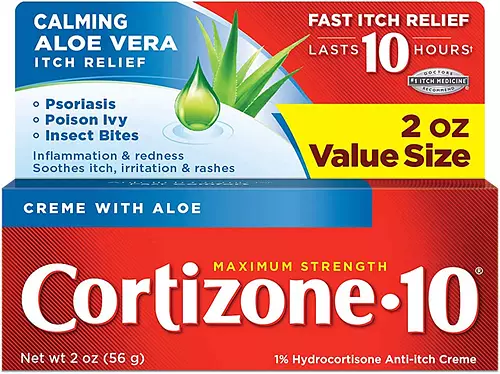 Cortizone-10 Maximum Strength 1% Hydrocortisone Anti-Itch Creme with Aloe