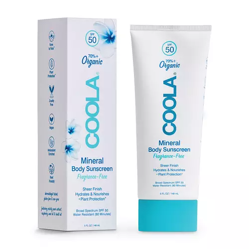 COOLA Mineral Body Organic Sunscreen Lotion SPF 50 Fragrance Free