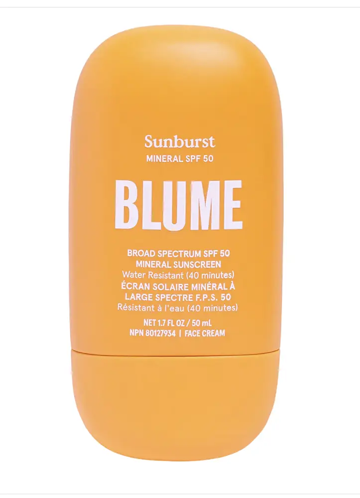 Blume Sunburst Mineral SPF 50 Sunscreen
