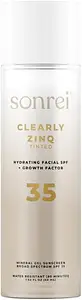 Sonrei Clearly Zinc Hydrating Facial SPF 35 + Growth Factor  Mineral Gel Sunscreen