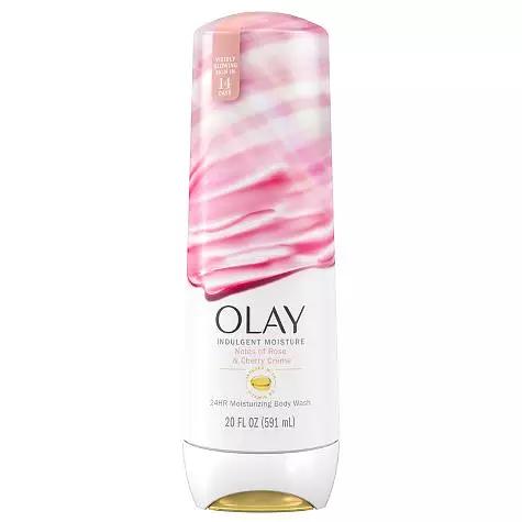 Olay Indulgent Moisture Body Wash Notes of Rose & Cherry Crème