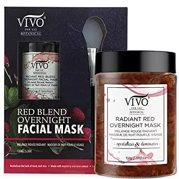 Vivo Per Lei Overnight Hydrating Raspberry Face Mask with Wine Extract