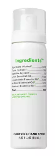 Ingredients Purifying Hand Spray