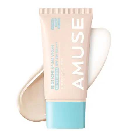 AMUSE Beige Tone-Up 365 Vegan Sunscreen SPF50+ PA++++