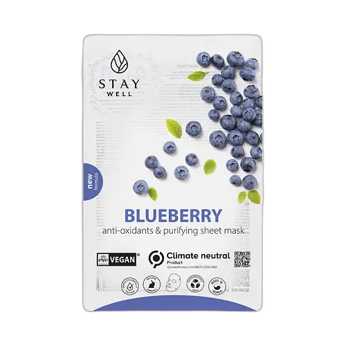 Stay Well Climate Neutral Face Mask Blueberry