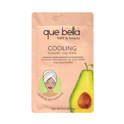 Que Bella Cooling Avocado Clay Mask Facial Treatment