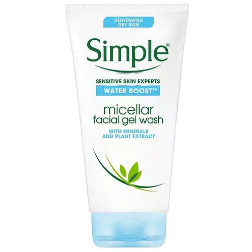 Simple Skincare Water Boost Micellar Cleansing Facial Gel Wash 