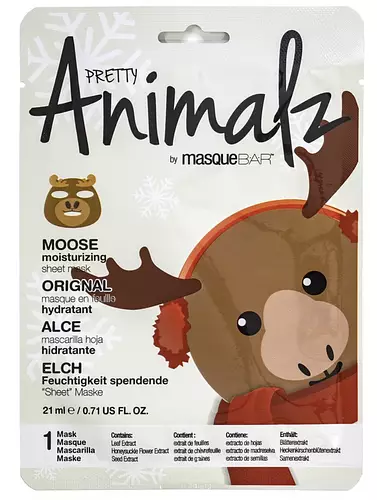 Masque Bar Pretty Animalz Holiday Moose Sheet Mask